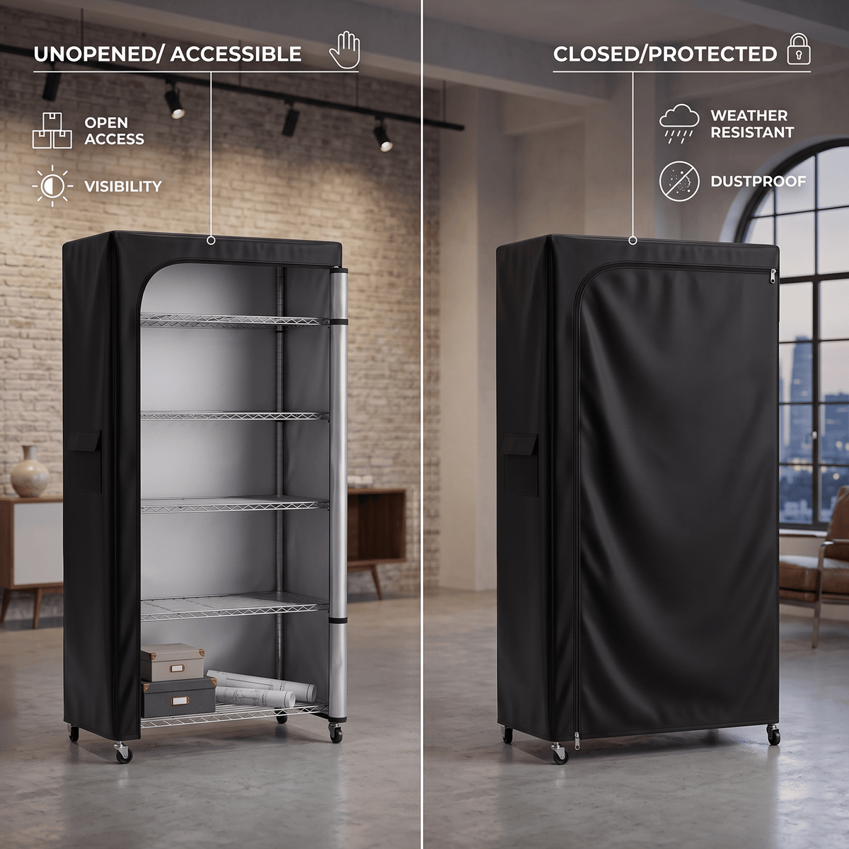 How to Choose a Wire Rack Cover: Fit, Fabric, and When It Beats a Cabinet - CoverUltra - CoverUltra
