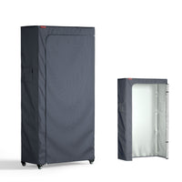 Dustproof & Waterproof Shelving Cover – Fits Wire Rack and Clothes Racks, Durable Protector with Two-Way Zipper for Closet, Garage, Basement, Laundry Room or Storage (Cover Only)